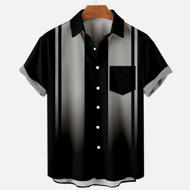 Summer Savings Clearance CSEONE Big and Tall Shirts for Men,Short Sleeve Button down Mens Shirts with Pocket Sizes S-4XL