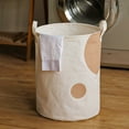 thumbnail image 1 of Summer Savings Clearance! Closet Organizers and Storage QTOCIO Large Capacity Cloth Dirty Clothes Basket Toys Storage Bucket Multifunctional Foldable Thickened Storage Basket with Hand Strap, 1 of 6