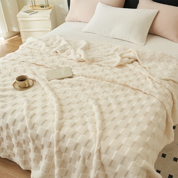Summer Savings Clearance! Cooling Throw Blanket Bed Blanket Thermal Throw Blanket Lightweight Bed Throw Breathable Soft Comfortable Machine Washable Blanket For All Season Clearance
