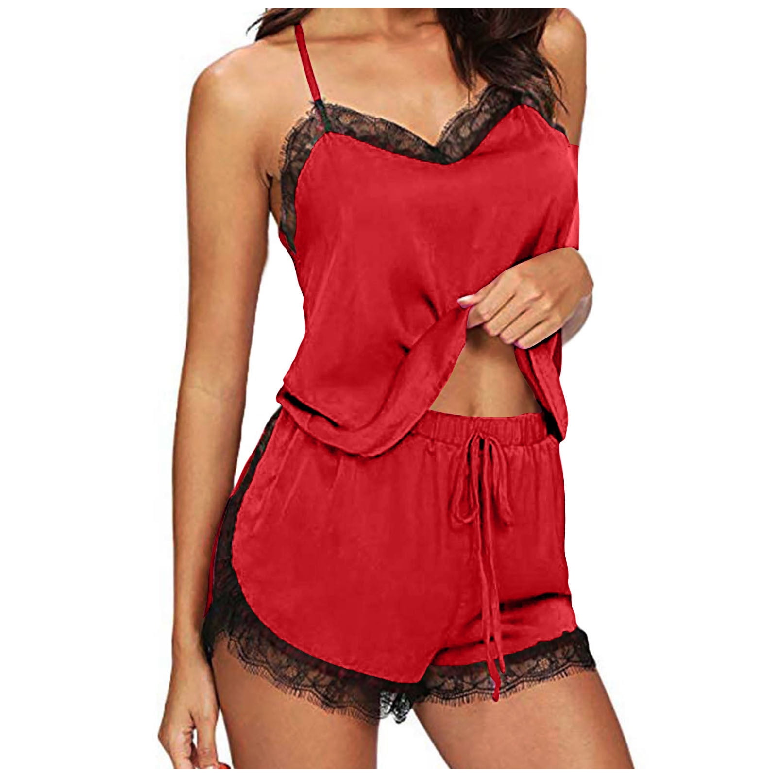 Summer Savings Clearance! Dezsed Sexy Pajama Set for Women Two Piece