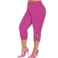 thumbnail image 1 of Dovford Capri Leggings for Women 2024 High Waisted Cutout Yoga Capris Lightweight Cozy Cropped Pants Solid Soft Lounge Pajams Pants, 1 of 5