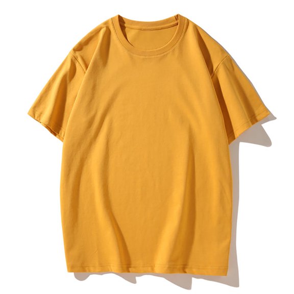 ECZHAW Unisex Men and Womens Solid Color Suede T-shirt Casual Round Neck Tops Drop Shoulder Pullover Shirt Classic Short Sleeve Shirts