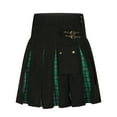 thumbnail image 1 of Summer Savings Clearance! Ecqkame Mens Shorts Loose Casual Patchwork Snap Fastener Pockets Plaid Pleated Skirt Short Men Shorts Green XXXXL, 1 of 4