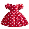 thumbnail image 1 of Edvintorg 2-8Years Dresses for Kids Girls Fashion Polka-Dot Printed Puff Sleeve Princess Dress Children's Party Dress Vestido Infantil, 1 of 7
