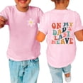 thumbnail image 1 of Summer Savings Clearance! Edvintorg 2023 Children's T-Shirt For Boys Girls Fashion Letter Print Comfortable Tee Tops Clothing Solid Color Short Sleeve Cotton T-Shirts Top Kids Clothes 3-14Years, 1 of 5