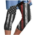 thumbnail image 1 of Edvintorg 4Th Of July Pants for Women Trendy Fashion Floral Printing Athletic Cropped Pants Casual Elastic Waist Beach Pants Trousers Womens Black XXXL, 1 of 5