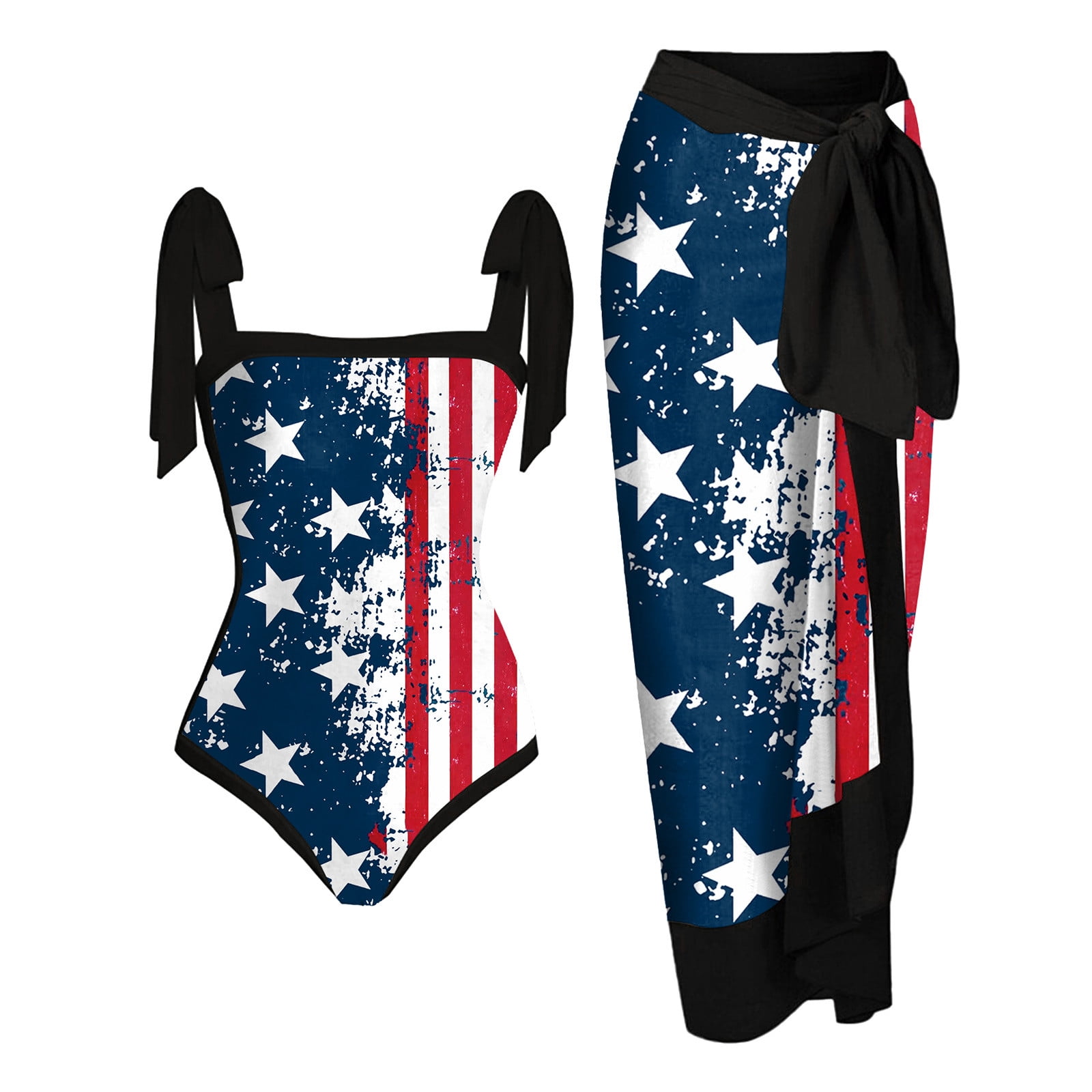 Edvintorg 4Th Of July Swimsuit Woman 2025 Sexy One-Piece Bikini Lace Up ...