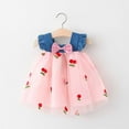 thumbnail image 1 of Summer Savings Clearance! Edvintorg Baby Girl Clothes Summer 6Months-3Years Toddler Baby Girl Dress Embroidered Bow Spliced Denim Sleeveless Tank Top Dresses, 1 of 7