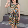 thumbnail image 1 of Edvintorg Girls Summer Dress Toddler Baby Girls Sleeveless Casual Beach Dresses Graphic Print Children's Dress 3-15 Years, 1 of 3