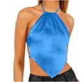 thumbnail image 1 of Edvintorg Halter Top for Women Fashion Casual Solid Sexy Sleeveless Hanging Neck Solid Color Bellyband Base Shirt Party Clubwear Tops, 1 of 6
