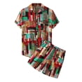 thumbnail image 1 of Summer Savings Clearance! Edvintorg Hot Sale Hawaiian Set Mens Printing Short Sleeve Summer Casual Floral Shirt Shorts Set Beachwear Two Piece Suit 2023 New Fashion Men Sets M-3Xl, 1 of 7