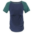 thumbnail image 1 of Edvintorg Nursing Shirts for Breastfeeding Summer Women's Maternity Clothes Fashion Solid Short Sleeve Round Neck Casual Blouses Tops Pregnancy Clothes for Women, 1 of 7