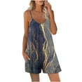thumbnail image 1 of Edvintorg Spaghetti Strap Short Rompers for Women Summer Leisure Printing Jumpsuit Loose Shorts with Pockets Jumpsuit Festival Outfit Women, 1 of 7