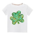 thumbnail image 1 of Summer Savings Clearance! Edvintorg St. Patrick's Day Gifts Kids T Shirts Boys Girls Short Sleeve Casual Summer Shirts Fashion Cute Print Round Neck Tops 3-10Years Children's Clothing, 1 of 3