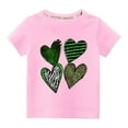 thumbnail image 1 of Summer Savings Clearance! Edvintorg St. Patrick's Day Kids T Shirts For Girls Summer Cotton Tshirt Fashion Cute Printed Round Neck Short Sleeve Top 3-10Years Children's Clothing Boys, 1 of 3