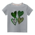 thumbnail image 1 of Summer Savings Clearance! Edvintorg St. Patrick's Day Kids T Shirts For Girls Summer Cotton Tshirt Fashion Cute Printed Round Neck Short Sleeve Top 3-10Years Children's Clothing Boys, 1 of 3