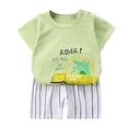 thumbnail image 1 of Summer Savings Clearance! Edvintorg Toddler Boys Clothing Kids Baby Girls Cute Cartoon Print Short Sets Fashion Summer Short Sleeve Casual Suit Loungewear, 1 of 3
