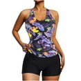 thumbnail image 1 of Edvintorg Tummy Control Swimsuits for Women Floral Print Tank Top with Boyshorts Womens Tankini Swimsuits Athletic Two Piece Bathing Suits, 1 of 4