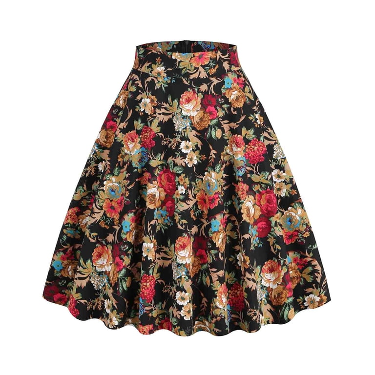 old fashioned skirts and dresses Fashion Designer High Quality Elegant Party Vintage Skirts Two Pieces Set for Women Multi / M
