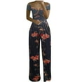 thumbnail image 1 of Edvintorg Women Jumpsuits Dressy Casual Sexy Off Shoulder Hollow Printed Style Leisure High Waist Wide Leg Romper Jumpsuit Elegant Jumpsuits for Women, 1 of 6