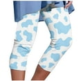 thumbnail image 1 of Edvintorg Women Pants Casual Summer Womens Athletic Cropped Pants Floral Printing Elastic Waist Beach Pants Oversized Clothings Light Blue XL, 1 of 5