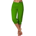 thumbnail image 1 of Summer Savings Clearance! Eiyaclvo Athletic Capri Pants for Women Cropped Joggers Women's Casual Workout Pants Stretch Lightweight Pockets Capris with Drawstring, 1 of 6