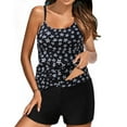 thumbnail image 1 of Enjoytime Women's Bathing Suits Swimsuits Tankini Sets for Two Piece Adjustable Straps Blouson Tank Top with Boyshorts Women's Swimwear, 1 of 6