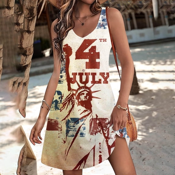 GaThRRgYP Women's Casual Ruffle Short Sleeve Dress,Women's Casual Sundress with Pockets Summer Boho Beach Dress Floral T-Shirts Dress Neck Loose Tank Dresses