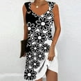 thumbnail image 1 of GaThRRgYP Women's Printed Round Neck Casual Sleeveless Suspender Dress, 1 of 5