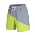 thumbnail image 1 of HomeGardon Mens Shorts,Shorts for Men,Men Fashion Leisure Color Block Straight-leg Elastic Waist Beach Motion Shorts,M-XXXXXL, 1 of 2