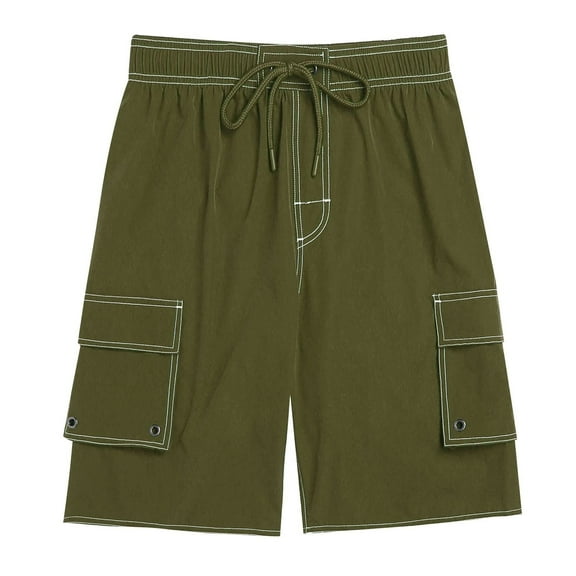 HomeGardon Mens Shorts,Shorts for Men,Fashion Summer Men's Pants Solid Casual Elastic Waist Pockets Shorts,28-42