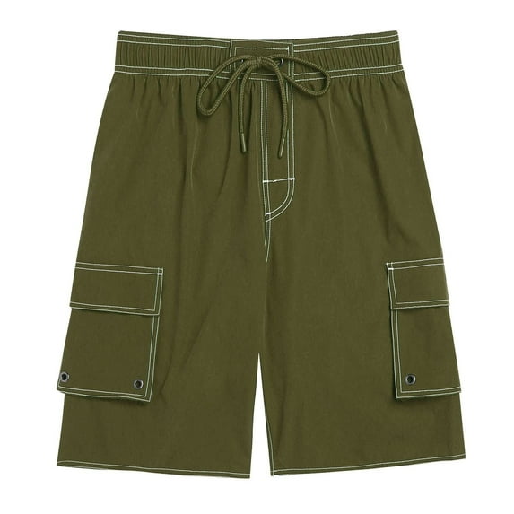 HomeGardon Mens Shorts,Shorts for Men,Fashion Summer Men's Pants Solid Casual Elastic Waist Pockets Shorts,28-42