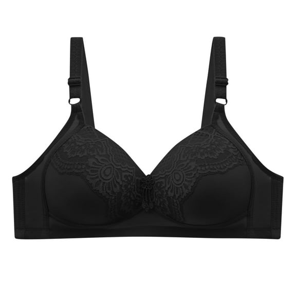 HomeGardon Sports Bras for Women Large Bust,Sports Bras High Support,Women's Embroidered Glossy Comfortable Breathable Bra Underwear No Rims,40-52
