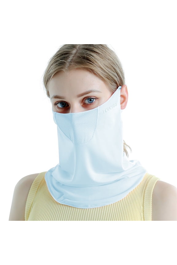 Ice Silk Sunscreen Mask for Women, Thin, Breathable Face Mask for Summer Protection, Outdoor Activity Face Mask