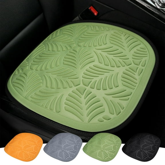 InsCrazy Car Seat Cushion Embossed Car Interior Cover Breathable Car Cushion Cooling Gel Cushion for Car Seat Driver, Office Chair