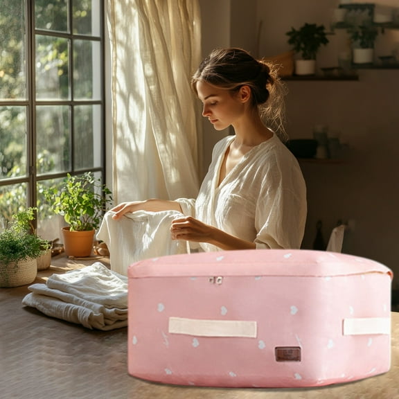 Summer Savings Clearance! InsCrazy Clothes Storage Bag Packing Bag for Closet King Size Comforter, Pillow, Quilt, Bedding, Clothes, Blanket Organizers