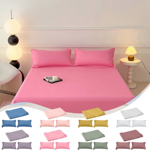 Summer Savings Clearance! InsCrazy Queen Comforter Set for Adult - Soft and Brushed 3PC Queen Size Bedding Sheet Set for All Season