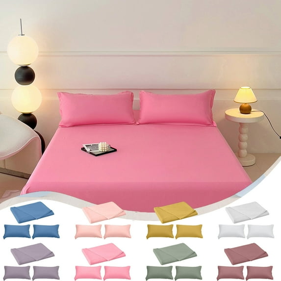 Summer Savings Clearance! InsCrazy Queen Comforter Set for Adult - Soft and Brushed 3PC Queen Size Bedding Sheet Set for All Season