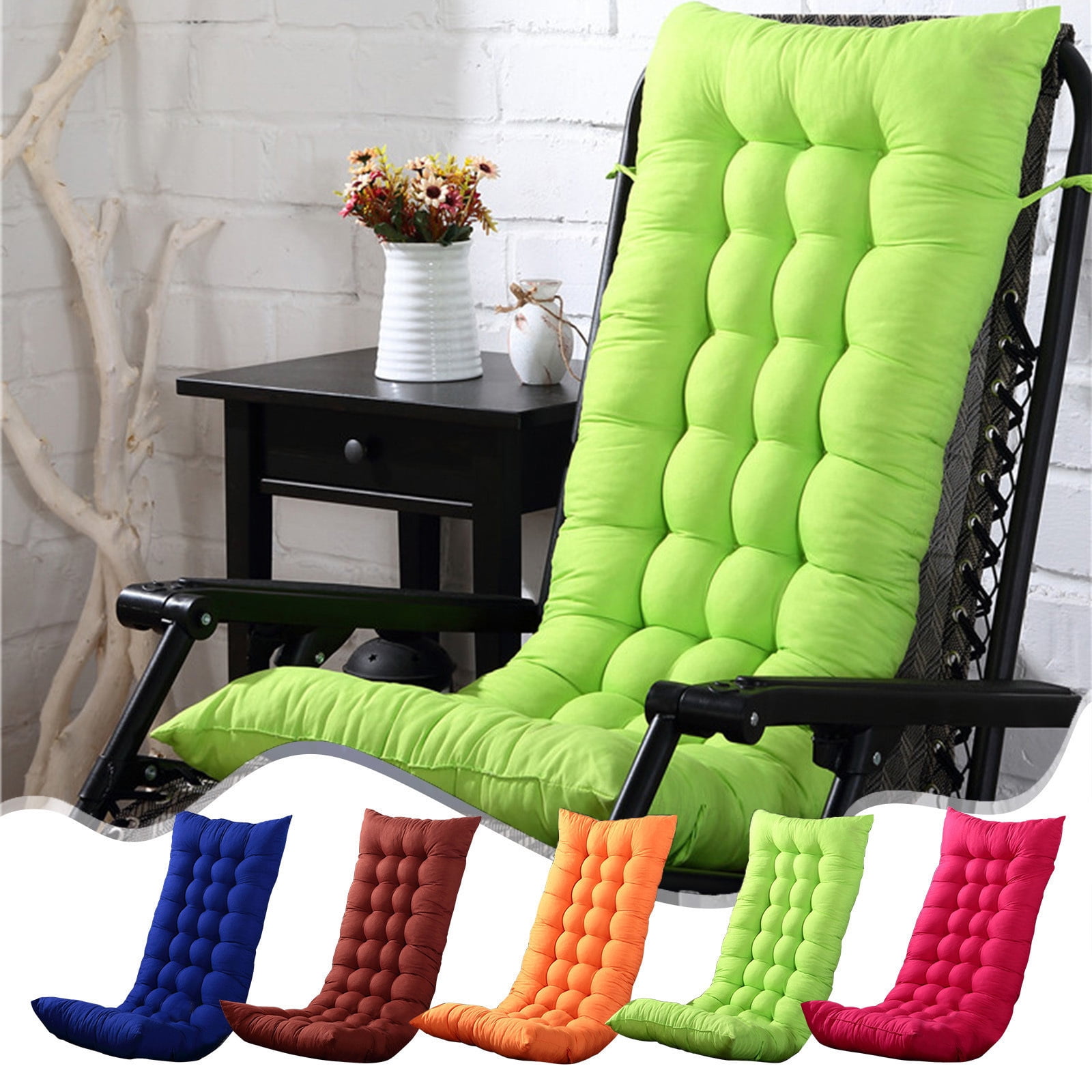 InsCrazy Rocking Chair Cushions Indoor Outdoor Rocking Chair Pad Recliner Cushion 20 X 50 inches
