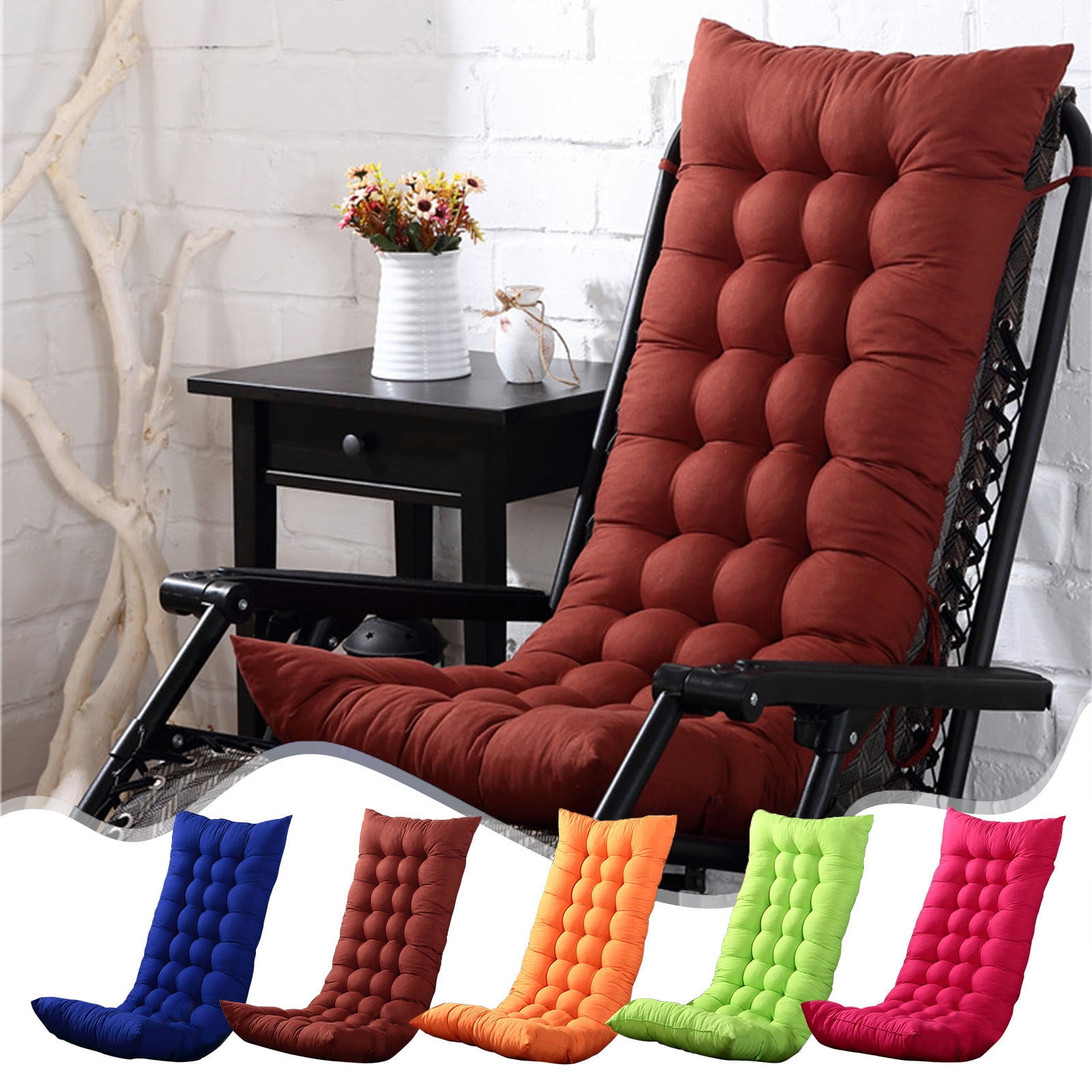 InsCrazy Rocking Chair Cushions Indoor Outdoor Rocking Chair Pad Recliner Cushion 20 X 50 inches