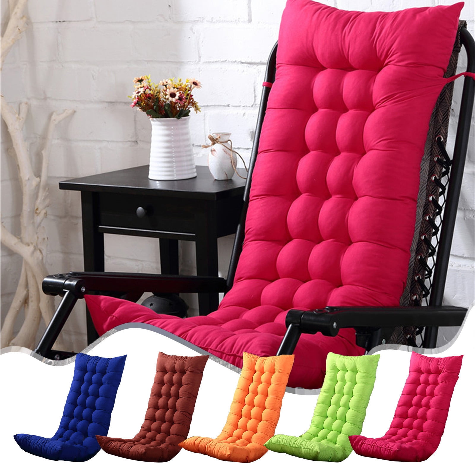 InsCrazy Rocking Chair Cushions Indoor Outdoor Rocking Chair Pad Recliner Cushion 20 X 50 inches