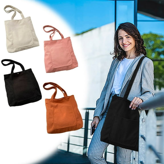 InsCrazy Tote Bag Handbag Casual Tote Bag with Pockets Large Capacity Handbag Lleisure Bag Shoulder Bag Tote Bag