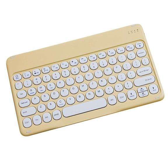 Zeceouar Portable Bluetooth Colorful Computer Keyboards,Wireless Mini Compact Retro Typewriter Flexible Design Keyboard With Compact Slim