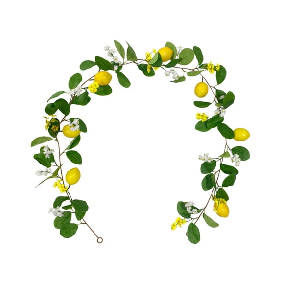 Zeceouar Artificial Fruit Garland Vines Plastic Pendant Home Decoration Plants Fake Yellow Lemons Green Simulation Lemon Rattan