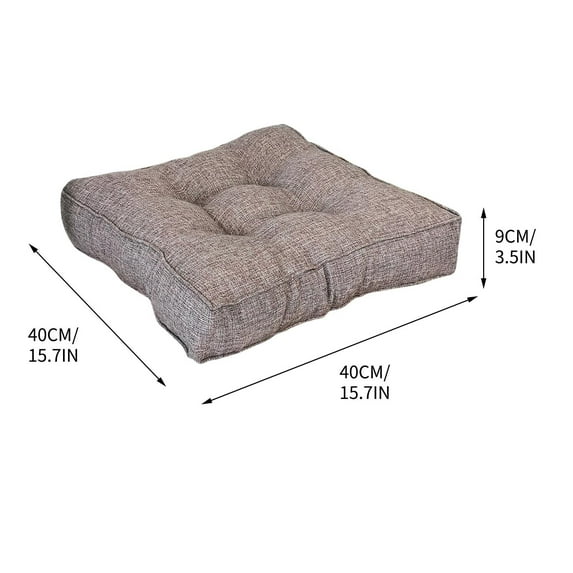 Zeceouar Items for Home 40cm Three-dimensional Thickened Imitation Linen Seat Cushion Compressed Delivery Floor Mat Candy Color Mat