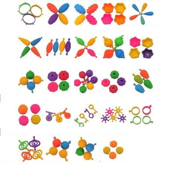 Zeceouar Items for Home Beads for Kids' Jewelry Making,beads Cordless String Beads,Handmades Beaded Educational Toys