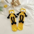 thumbnail image 1 of Zeceouar Items for Home Couple Holding Hands Socks,Funnys Doll Couple Socks,Funnys Socks for Women Men, 1 of 2