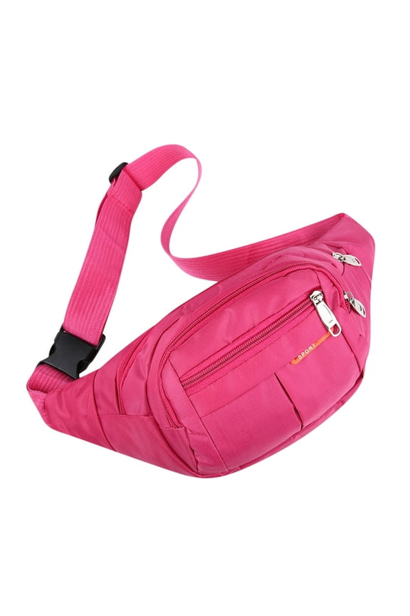 Items Men's Canvas Sports Waist Bag Casual Fashion Large Capacity Storage Waist Bag