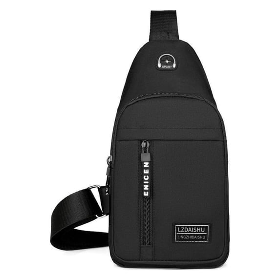 Zeceouar Items Strap Bag Crossbody Backpack With USB Hole With Headphone Hole Strap Backpack Hiking Backpack Multipurpose Crossbody Chest Bag
