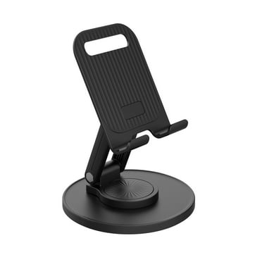 Zeceouar Foldable Phone Stand for Desk 360 Degrees Rotation Height Retractable Cell Phone Holder Portable Cellphone Stand